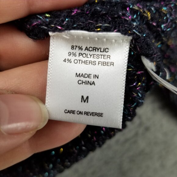 New York & Company Sweater Womens Medium Soho Black Multicolor Pullover *NWT* - Picture 7 of 13